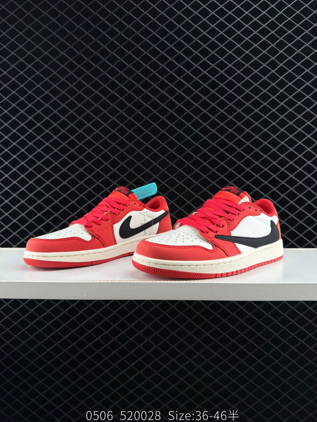 fragment design x Travis Scott x Nike Air Jordan 1 Low OG SP”Black/Green Toe“